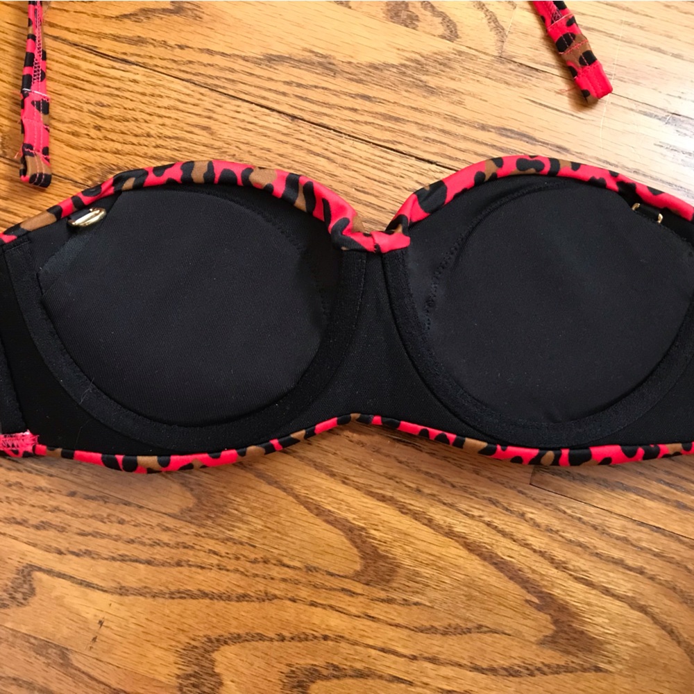 Victoria’s Secret Pink Leopard Print Push Up Bikini Top - Picture 6 of 7